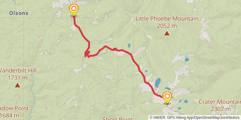Ultra Pedestrian North Loop stage 22 Map