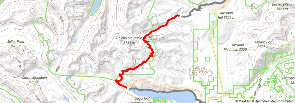 American Discovery Trail South Route stage 251 Map