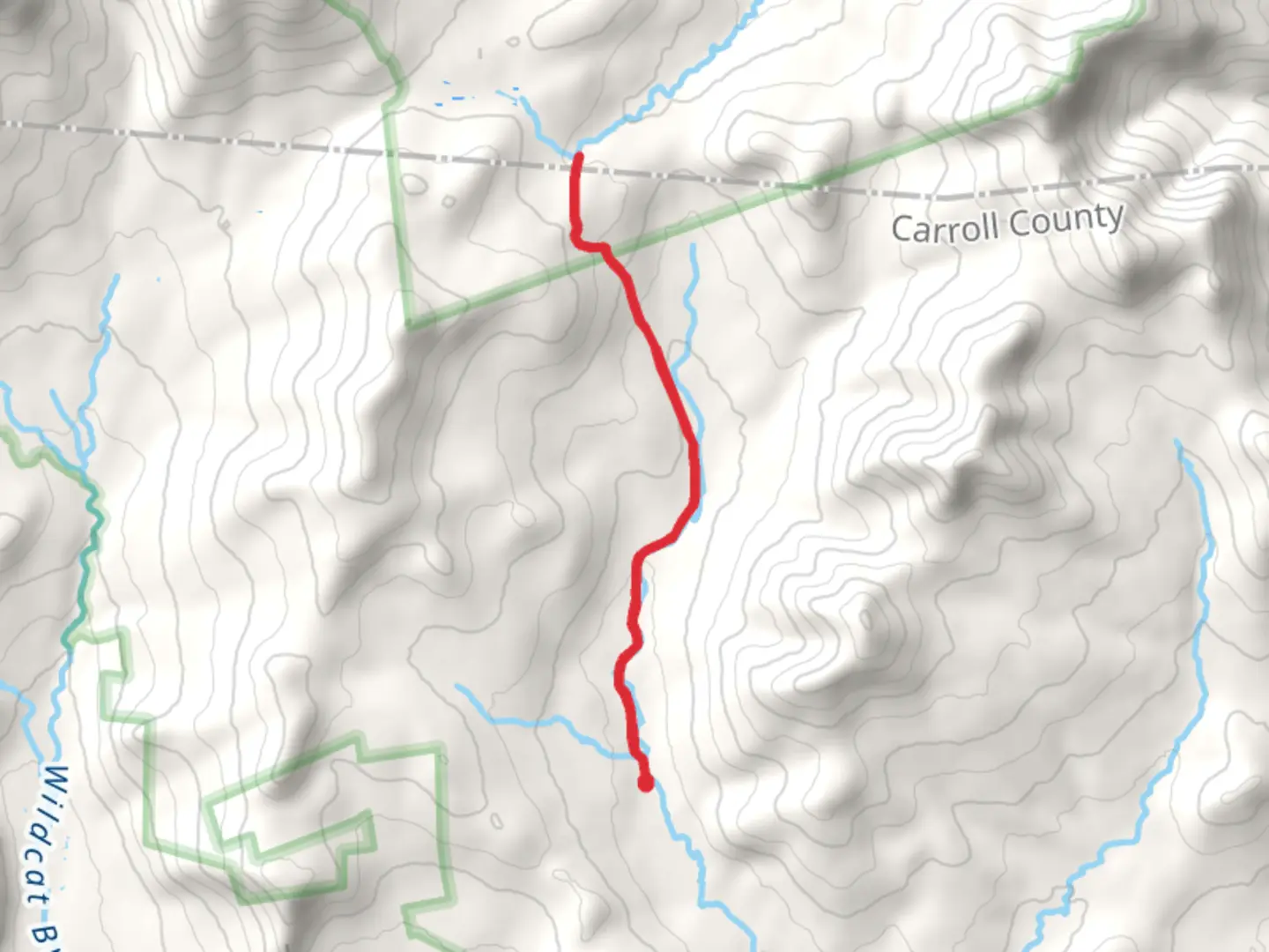 An image depicting the trail East Branch Trail and its surrounding area.