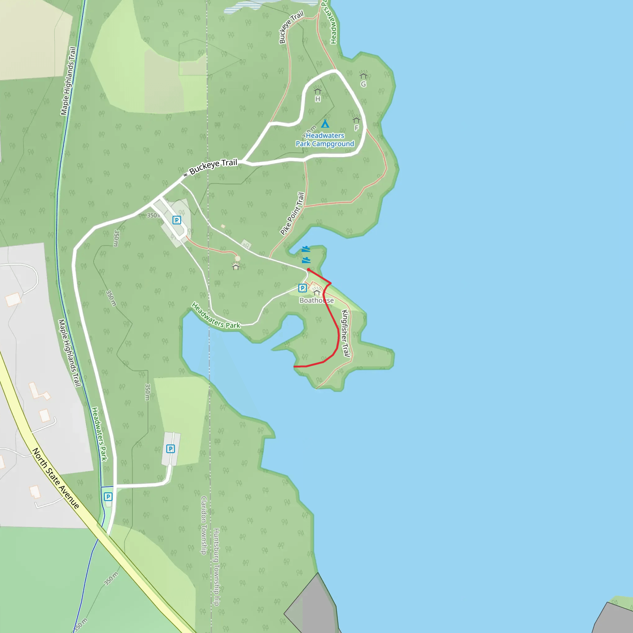 Kingfisher Trail mobile static map