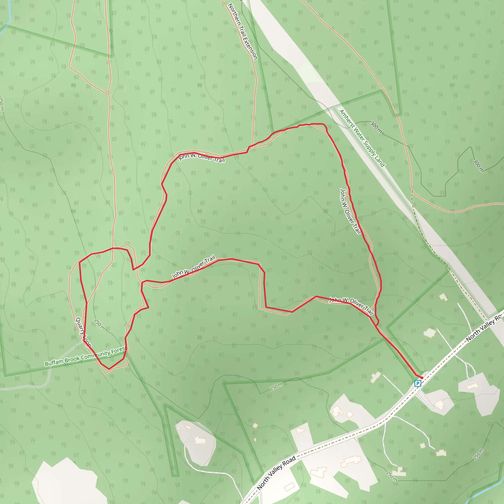 John W Oliver Trail Loop mobile static map