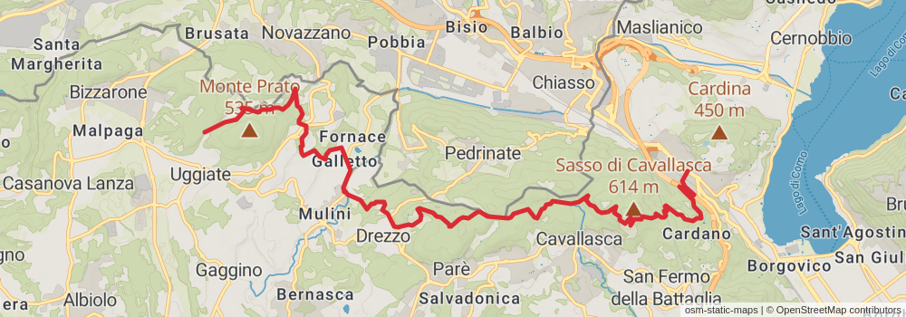 Sentiero Italia - Alps Section stage 100 Map