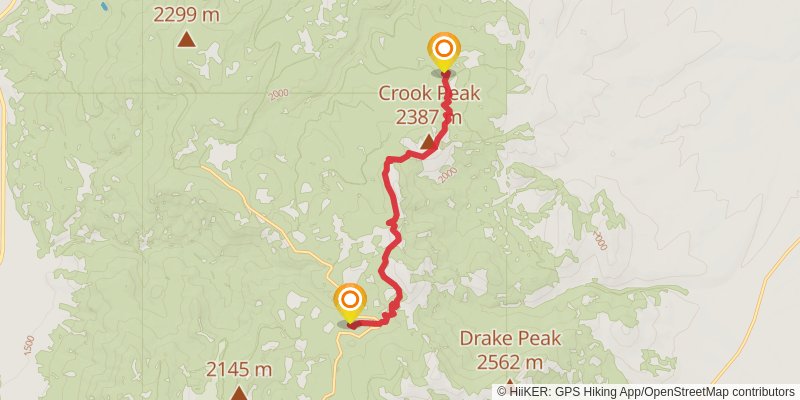 Oregon Desert Trail stage 19 Map