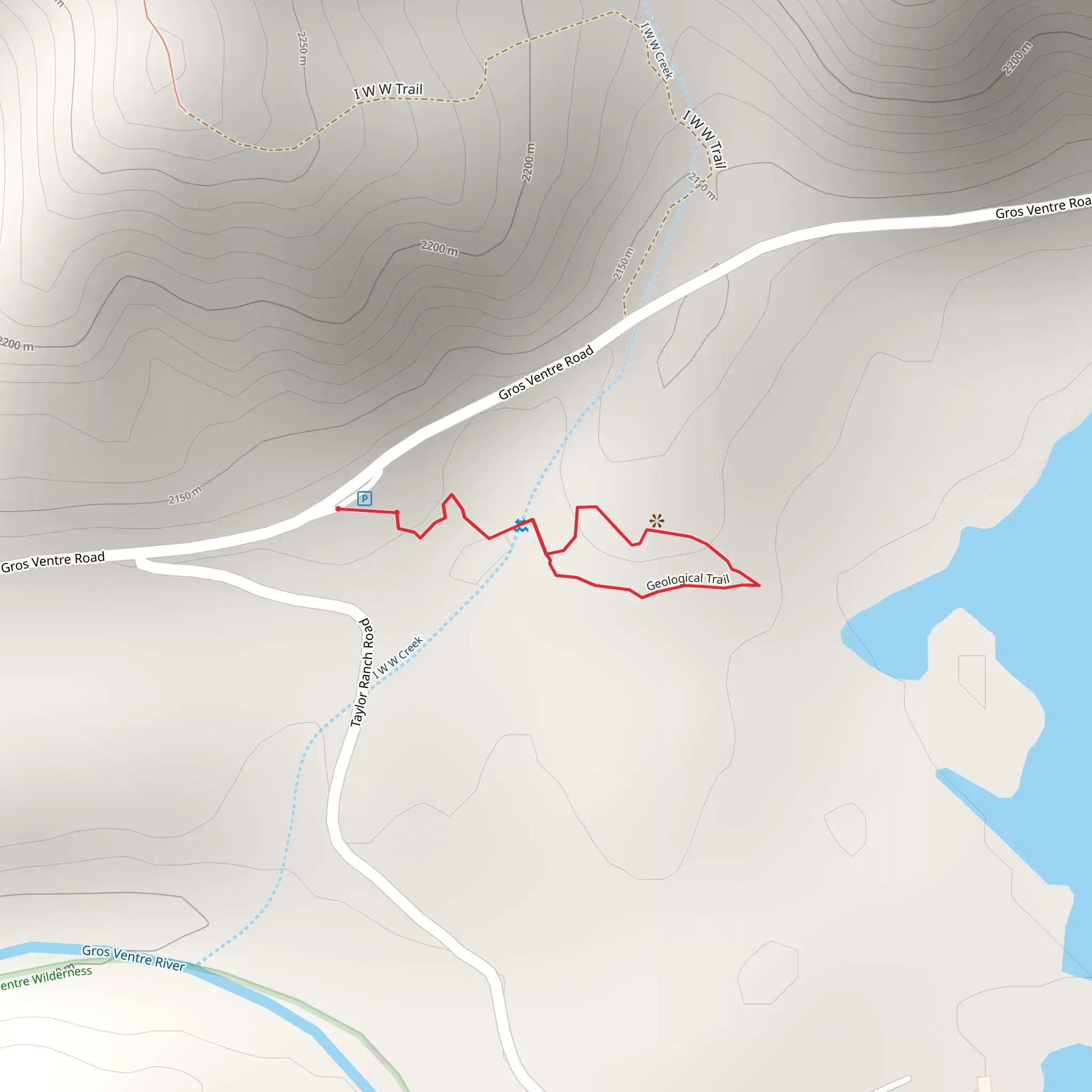 Geological Trail mobile static map