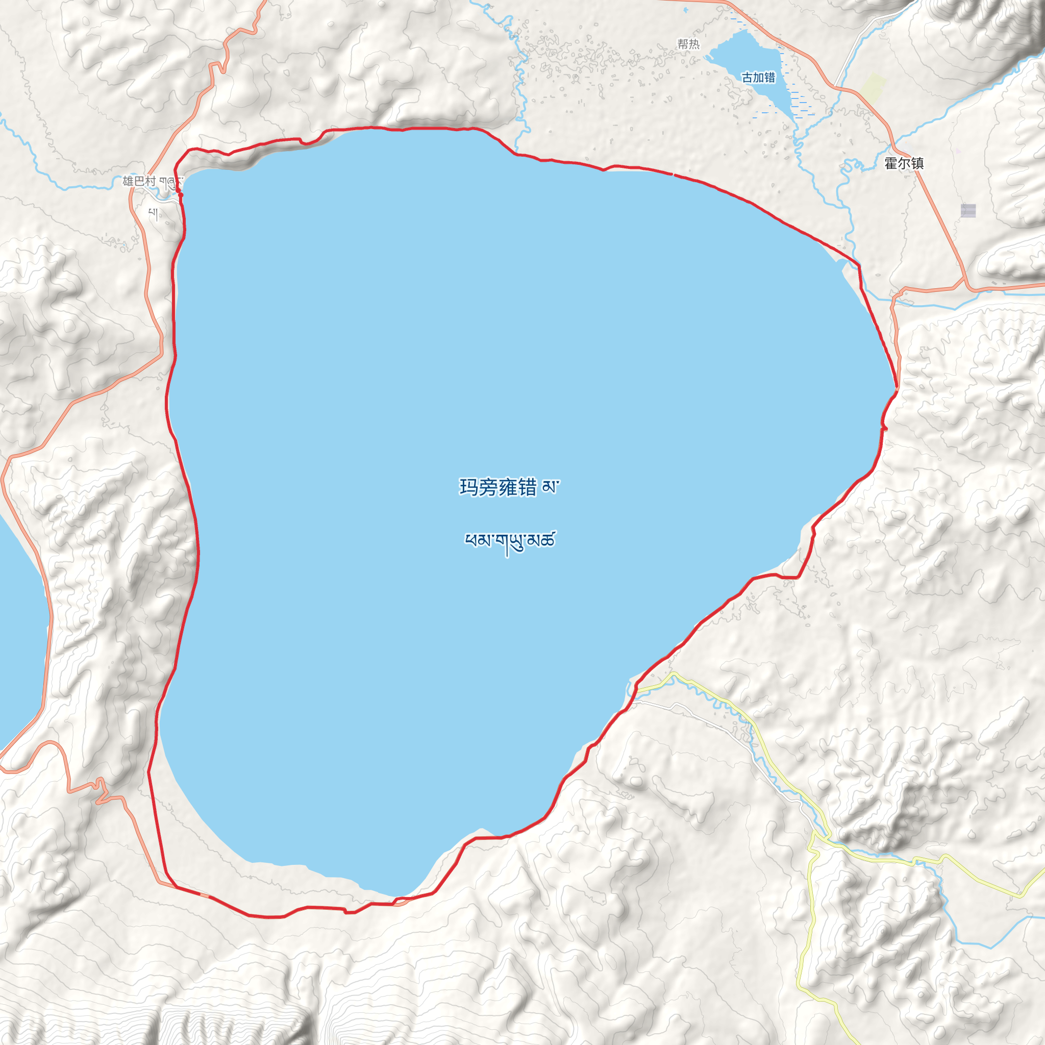 Lake Manasarovar Kora Trek mobile static map