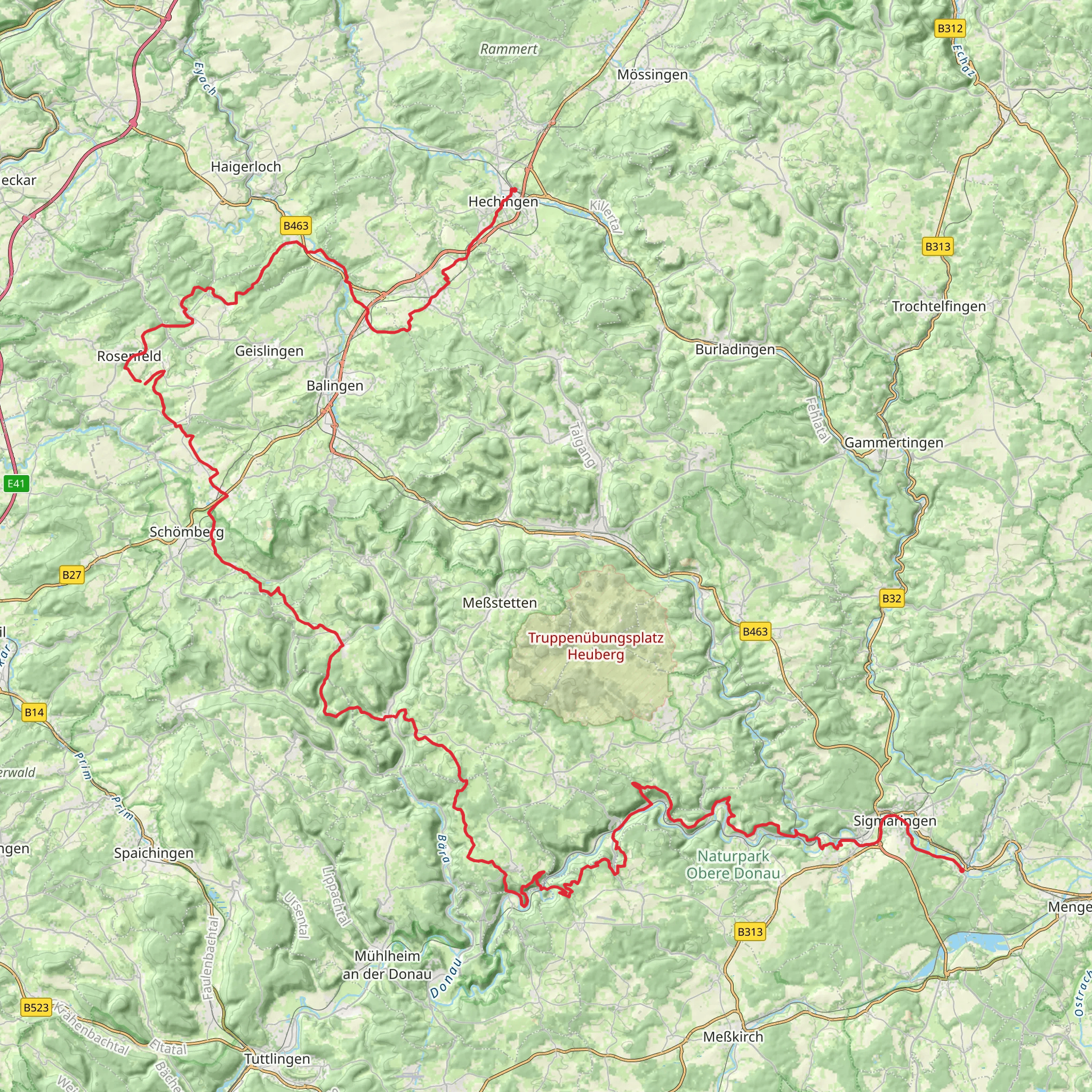Martinusweg Regionalweg Süd-West mobile static map