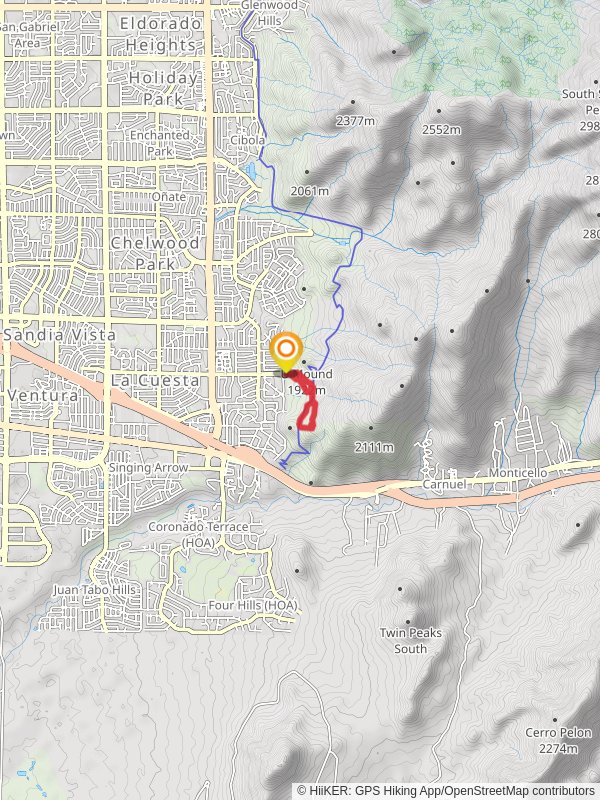 Trail 400 and Foothills Loop Trail mobile static map