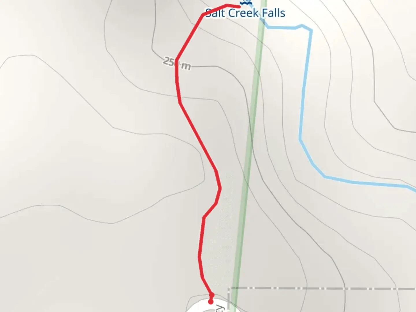 An image depicting the trail Salt Creek and its surrounding area.