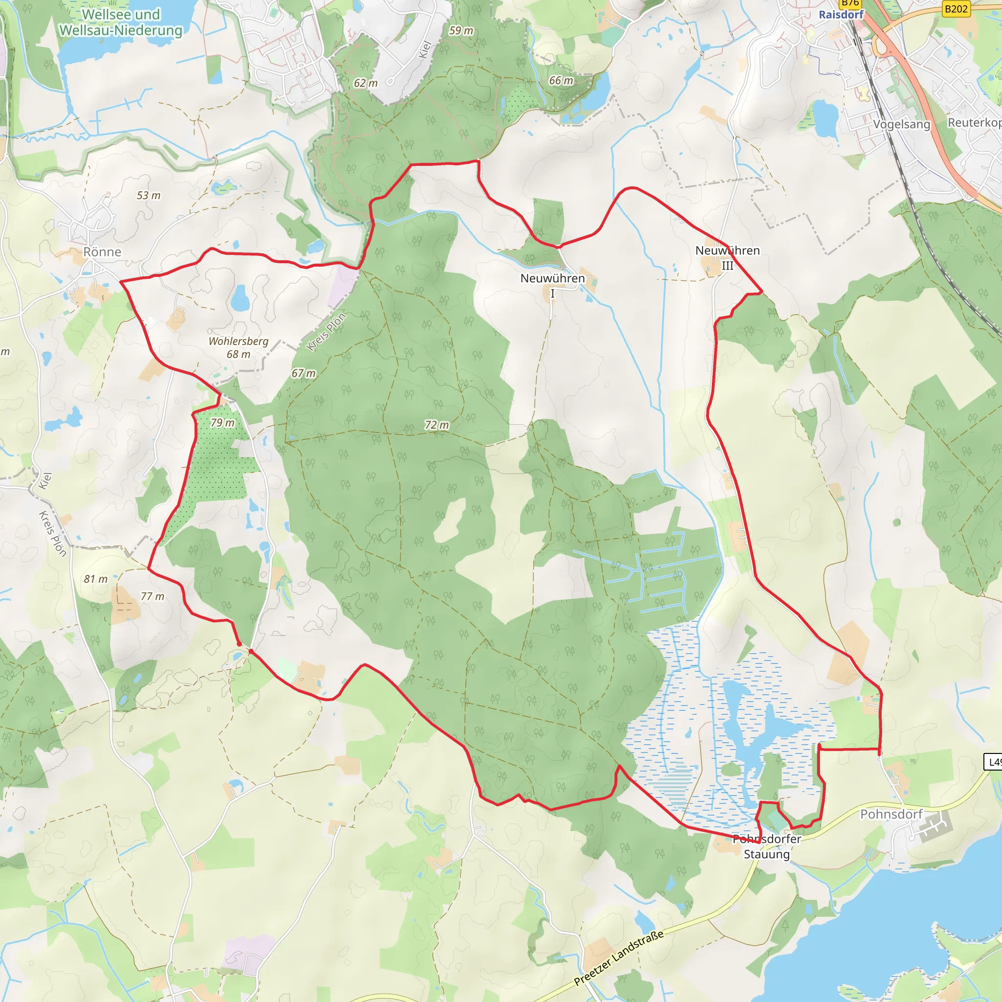 Ronner Gehege Loop mobile static map