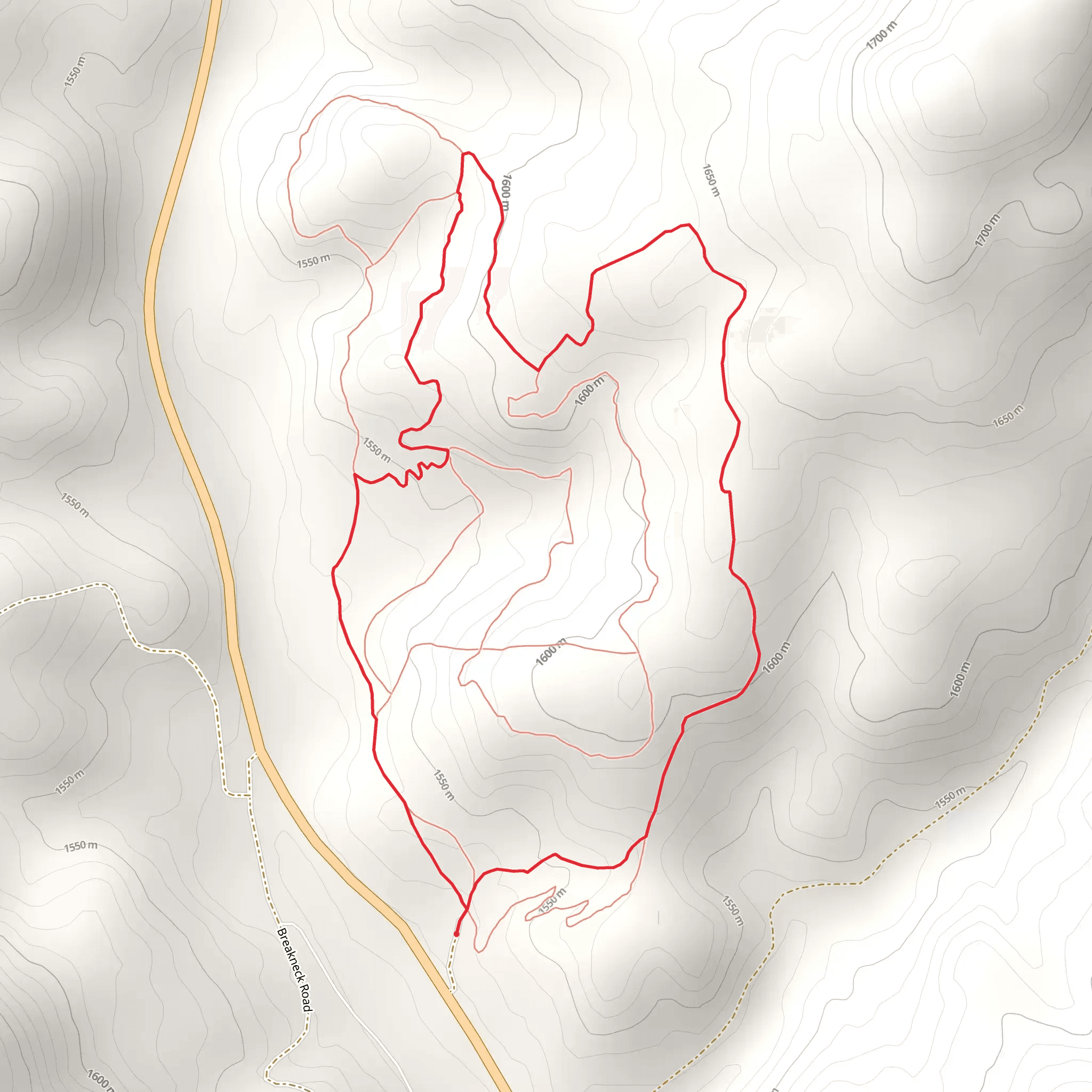 Flying V Trail mobile static map