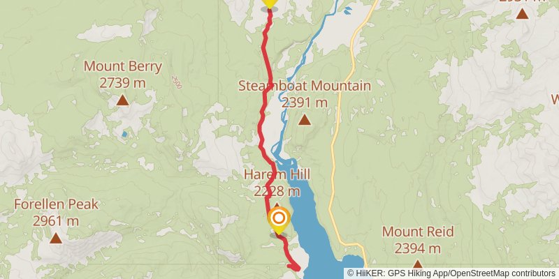 Glade Creek Trail stage 2 Map