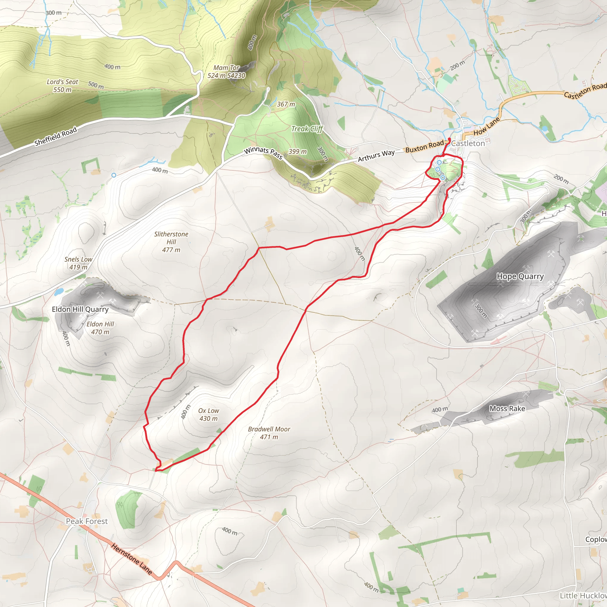 Hurd Low and Limestone Loop mobile static map