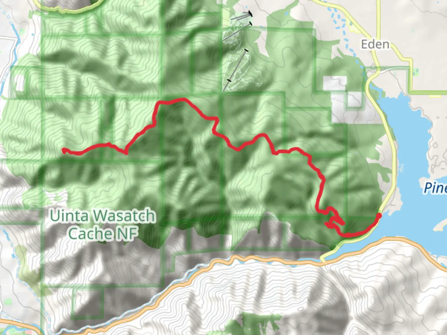 An image depicting the trail Eyrie Peak and Lewis Peak via Skyline South Trail and its surrounding area.