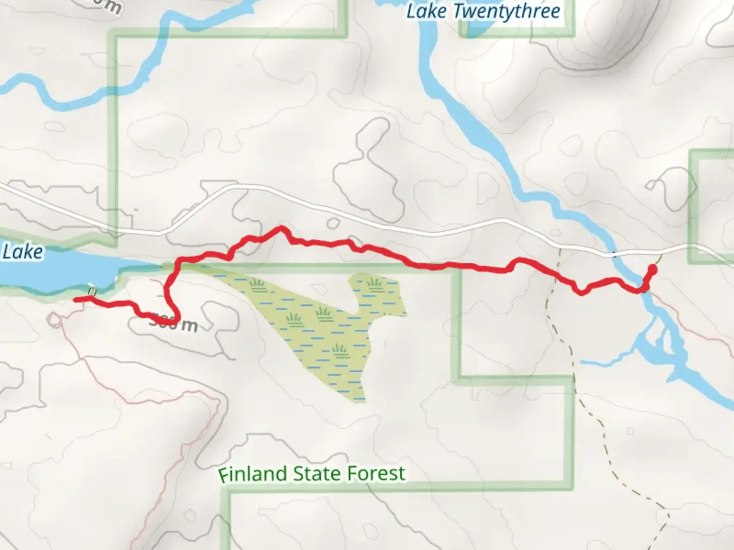 An image depicting the trail Sonju Lake via Superior Hiking Trail and its surrounding area.