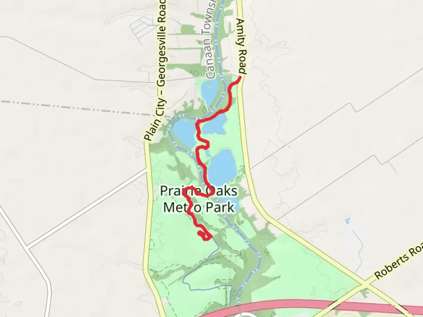 An image depicting the trail Darby Creek Greenway Short Trail and its surrounding area.