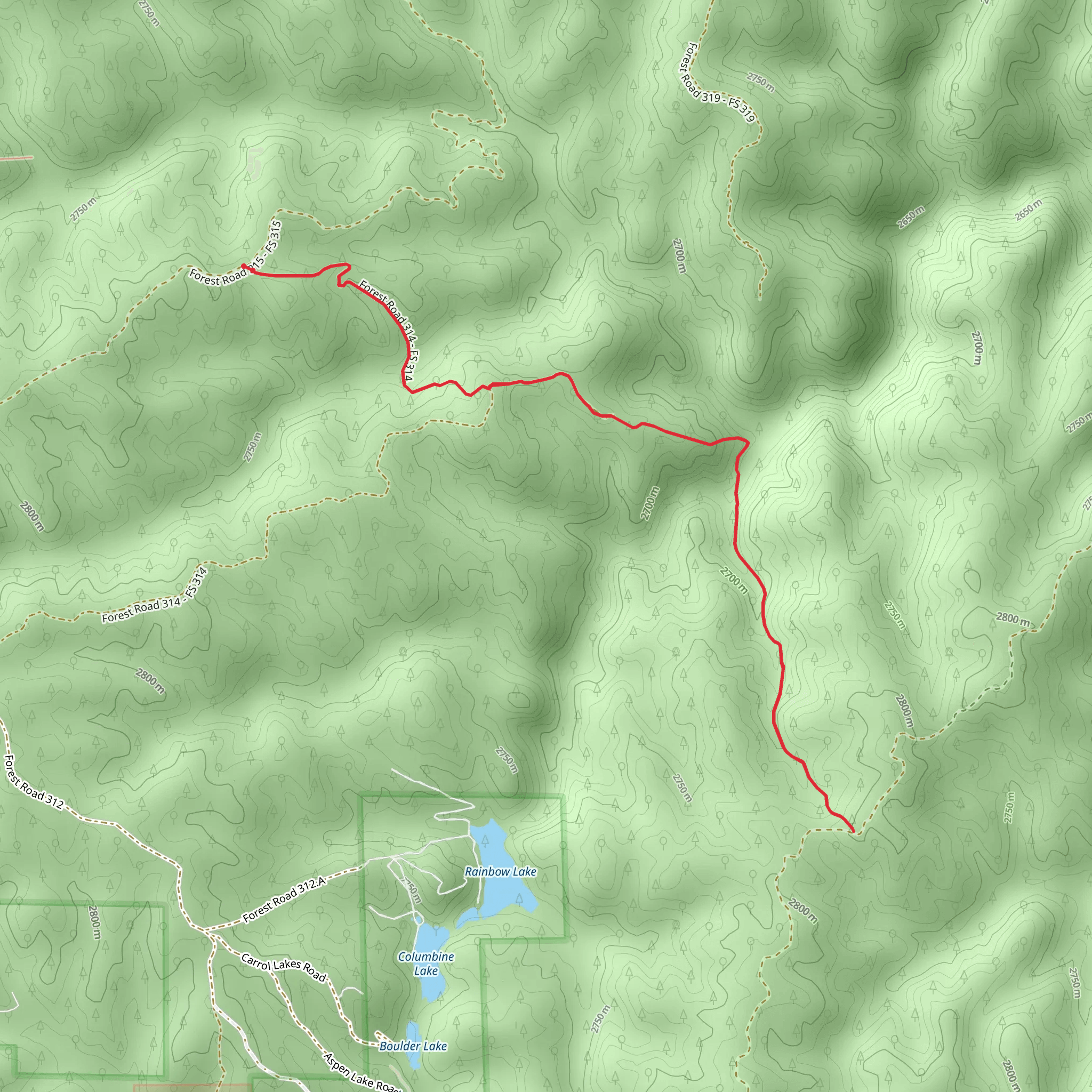 Hyster Trail mobile static map