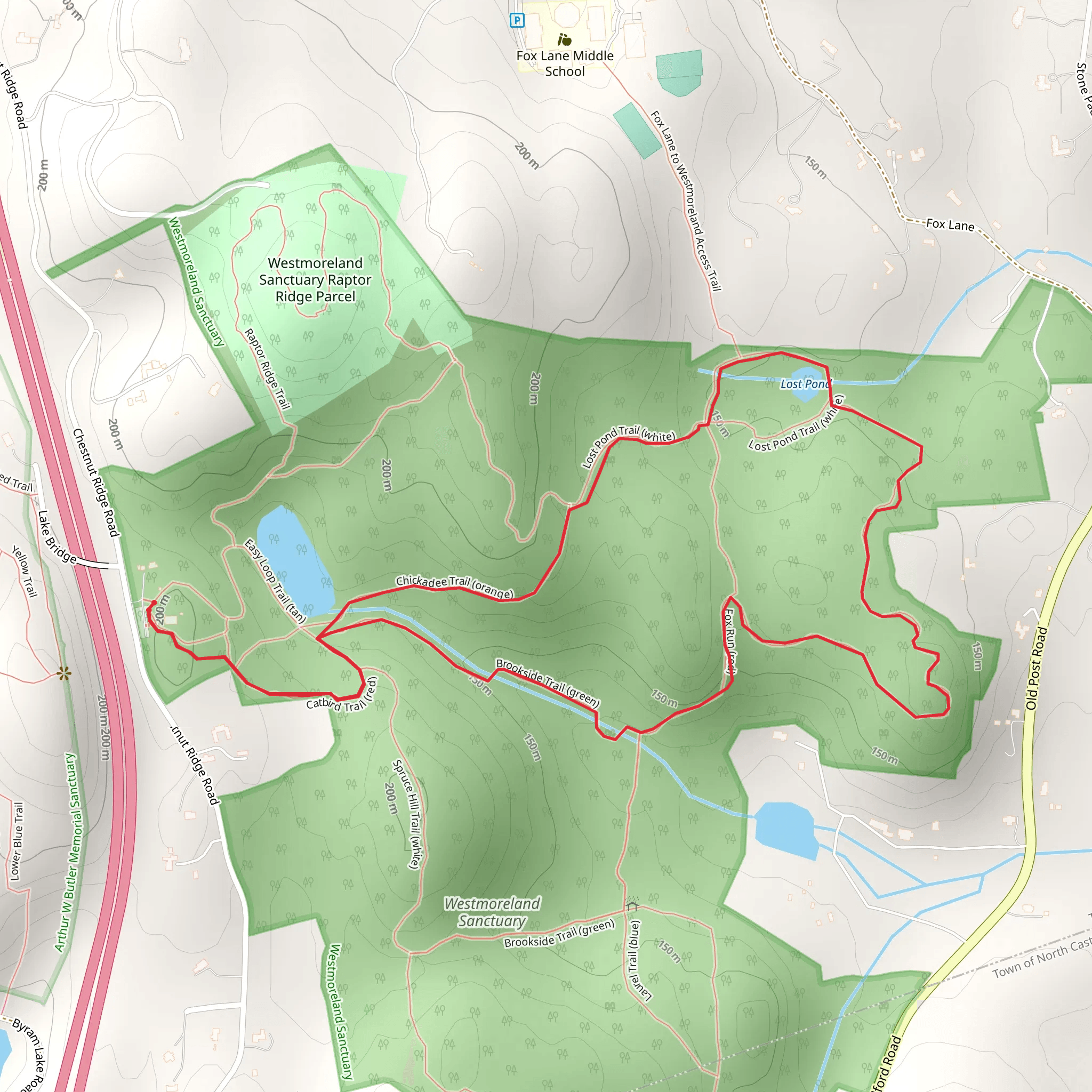 Chestnut Ridge Road Loop mobile static map