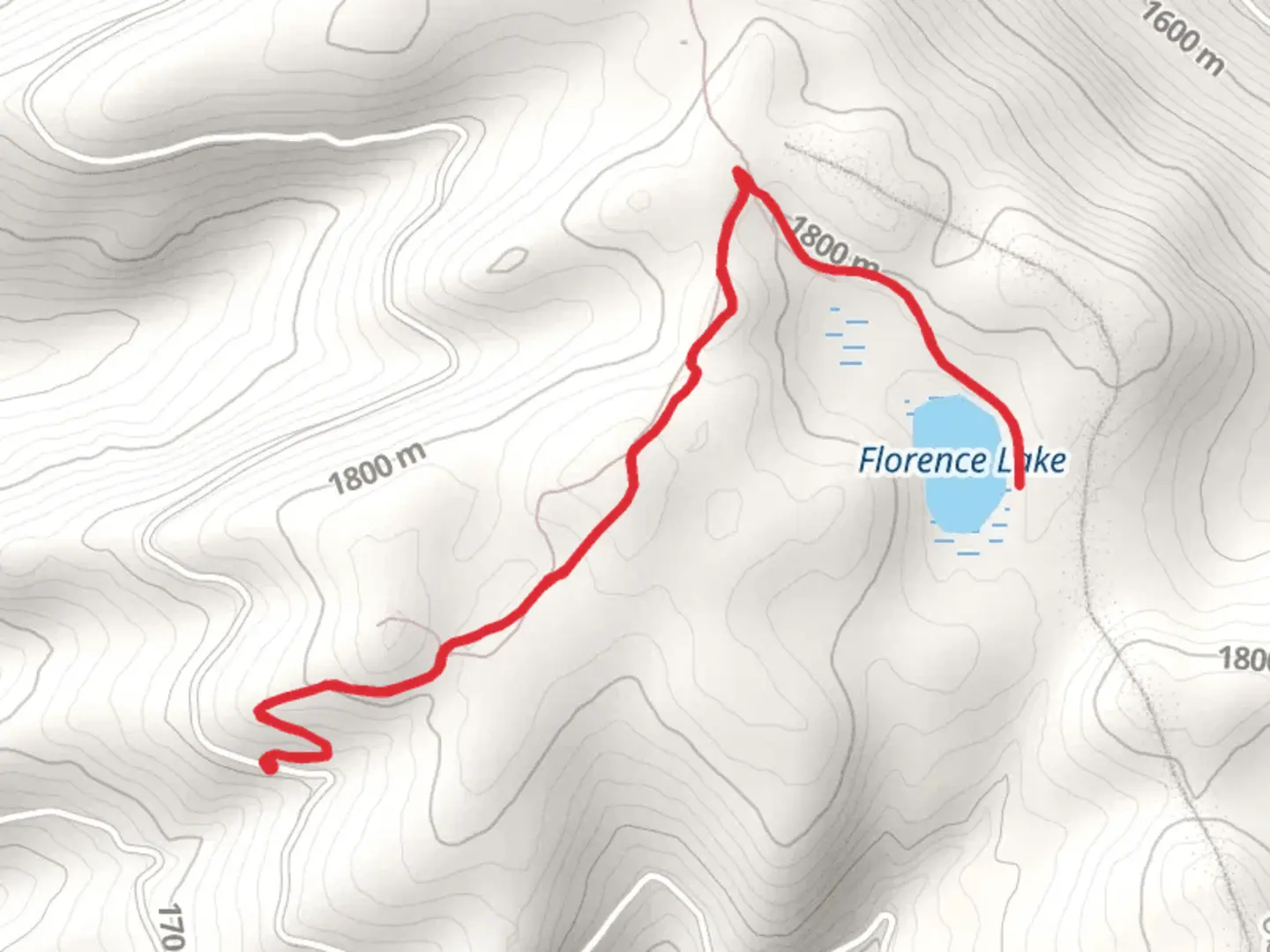 An image depicting the trail Florence Lake Trail and its surrounding area.