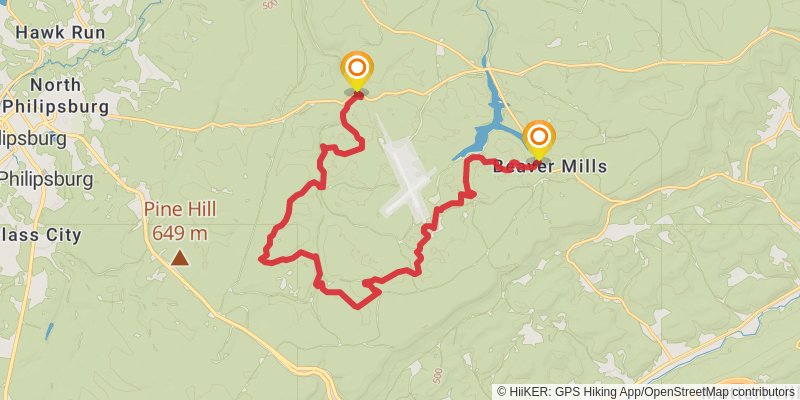 Allegheny Front Trail stage 2 Map
