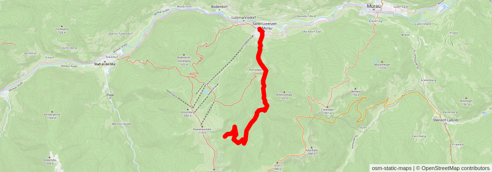 Hauserersee St Georgen am Kreischberg stage 2 Map