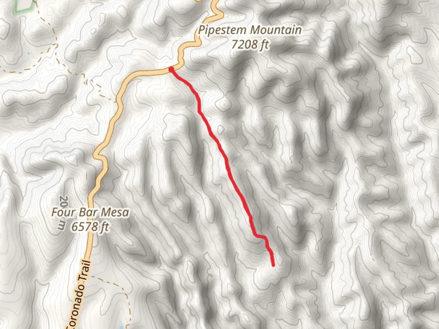 An image depicting the trail Turkey Trail and its surrounding area.