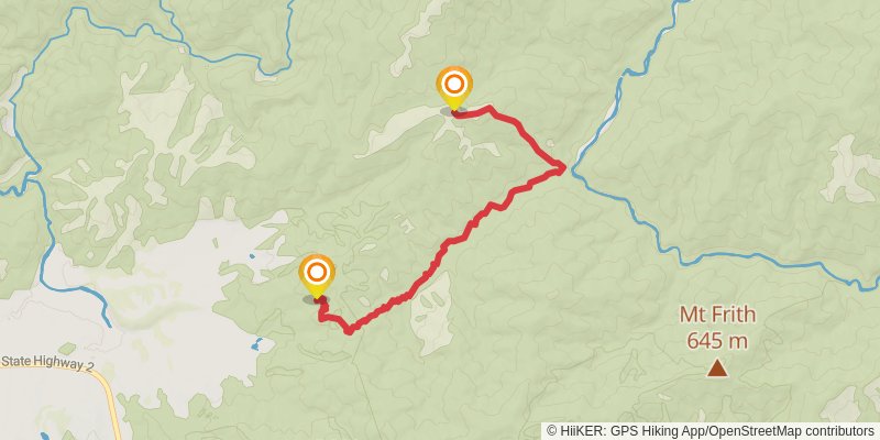 Tararua Southern Crossing alt 1 Map