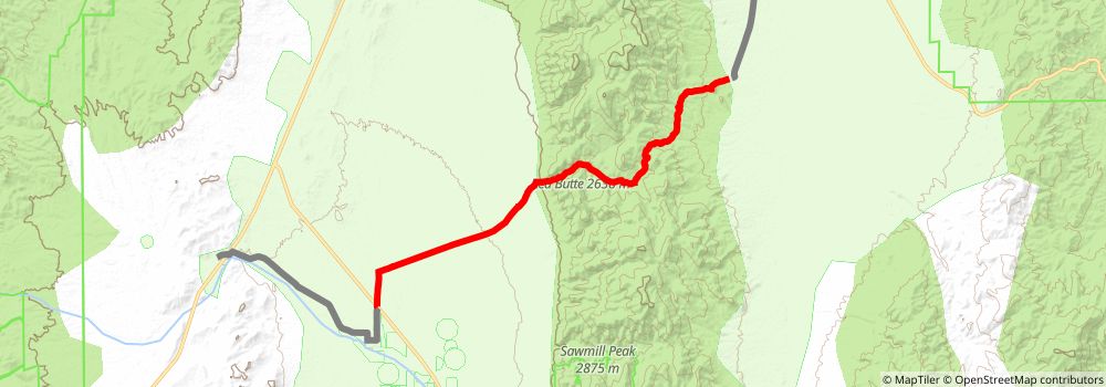 American Discovery Trail South Route stage 336 Map