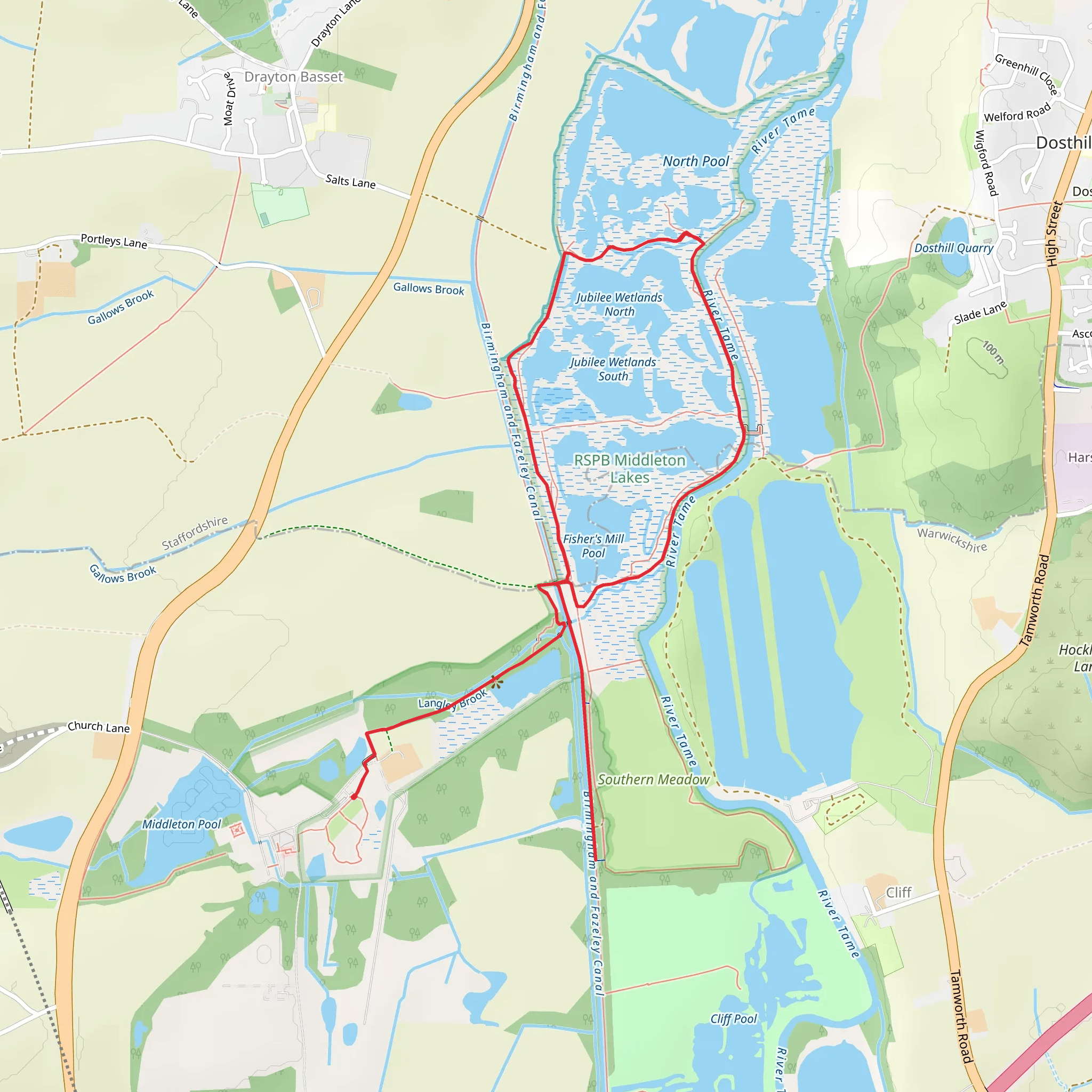 Middleton Lakes mobile static map