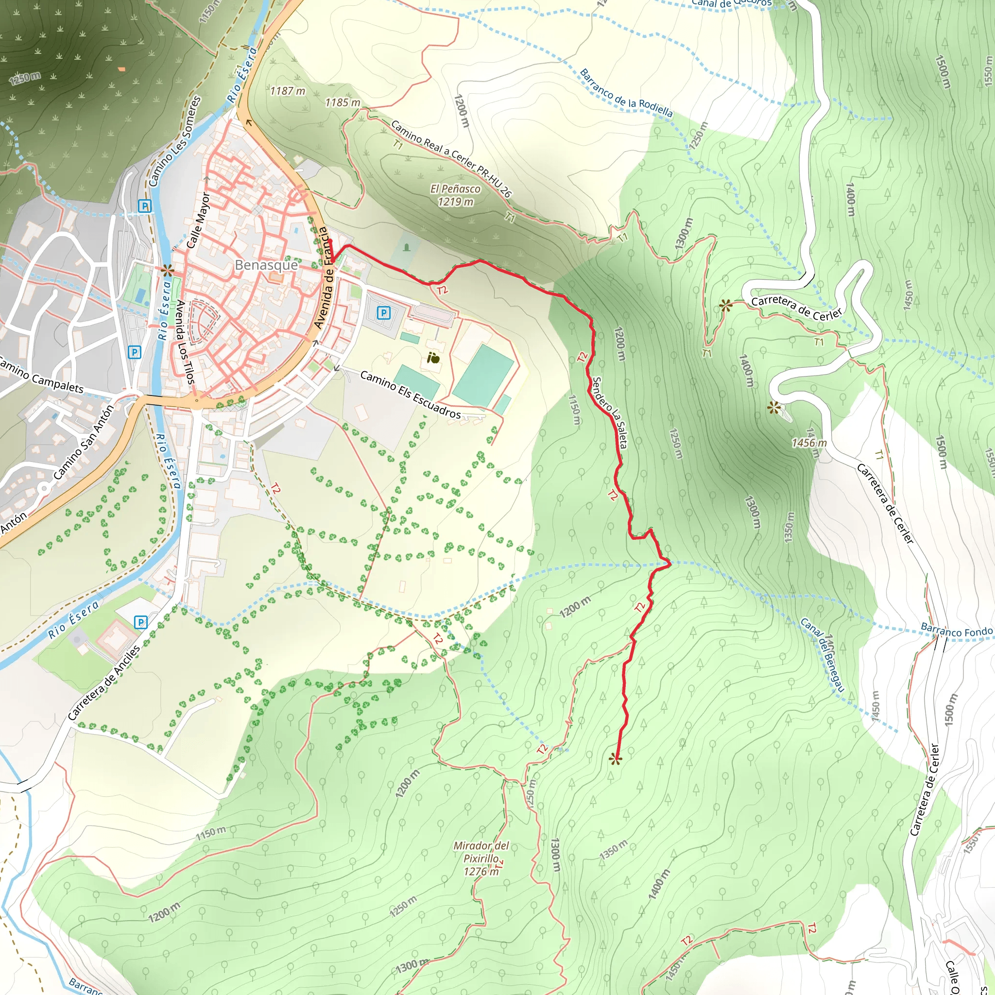 Benasque - Pichirillo Viewpoint PR HU 28 mobile static map