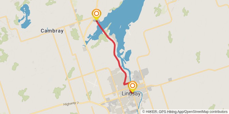Ganaraska Trail stage 4 Map