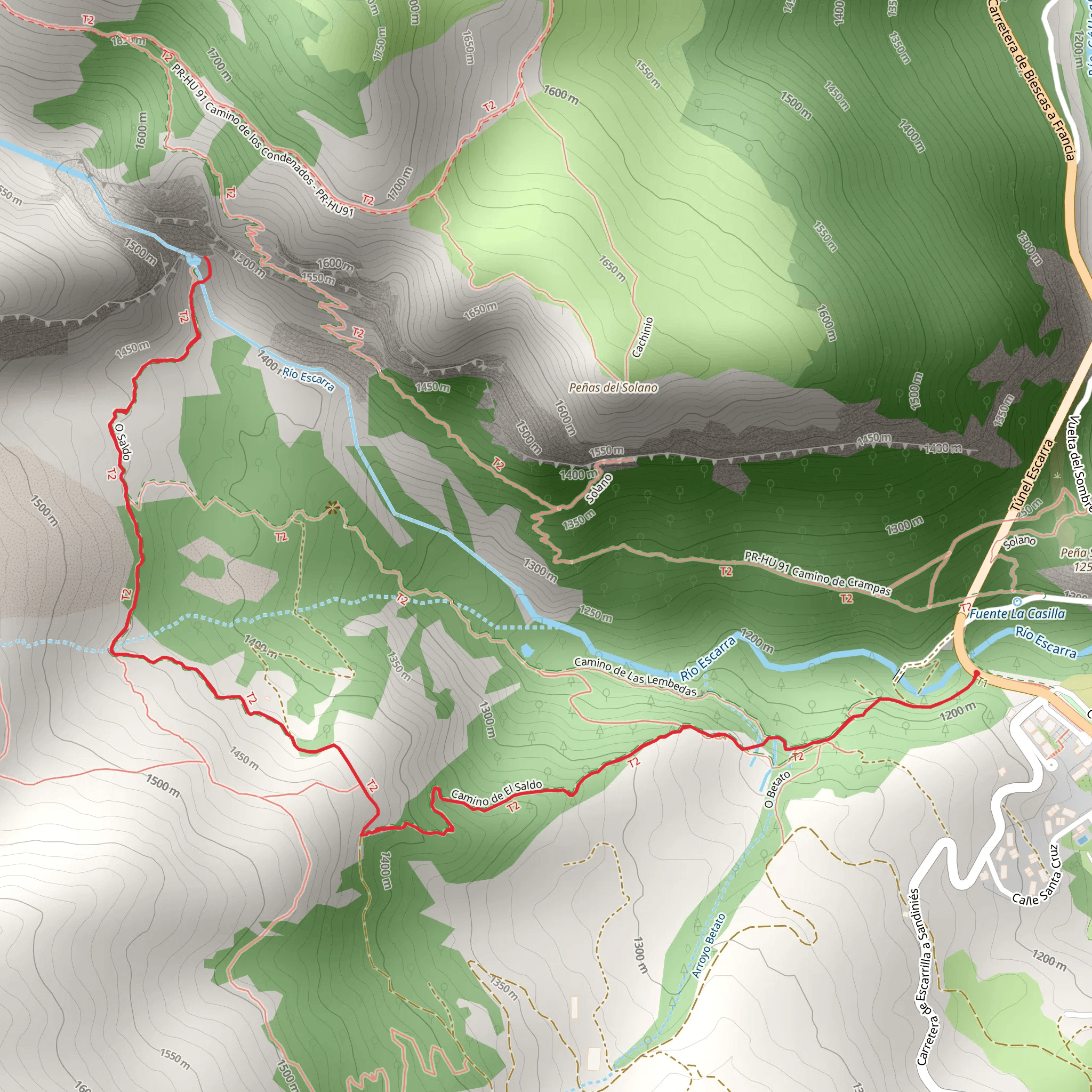 Escarrilla - El Salto PR HU 091-b mobile static map