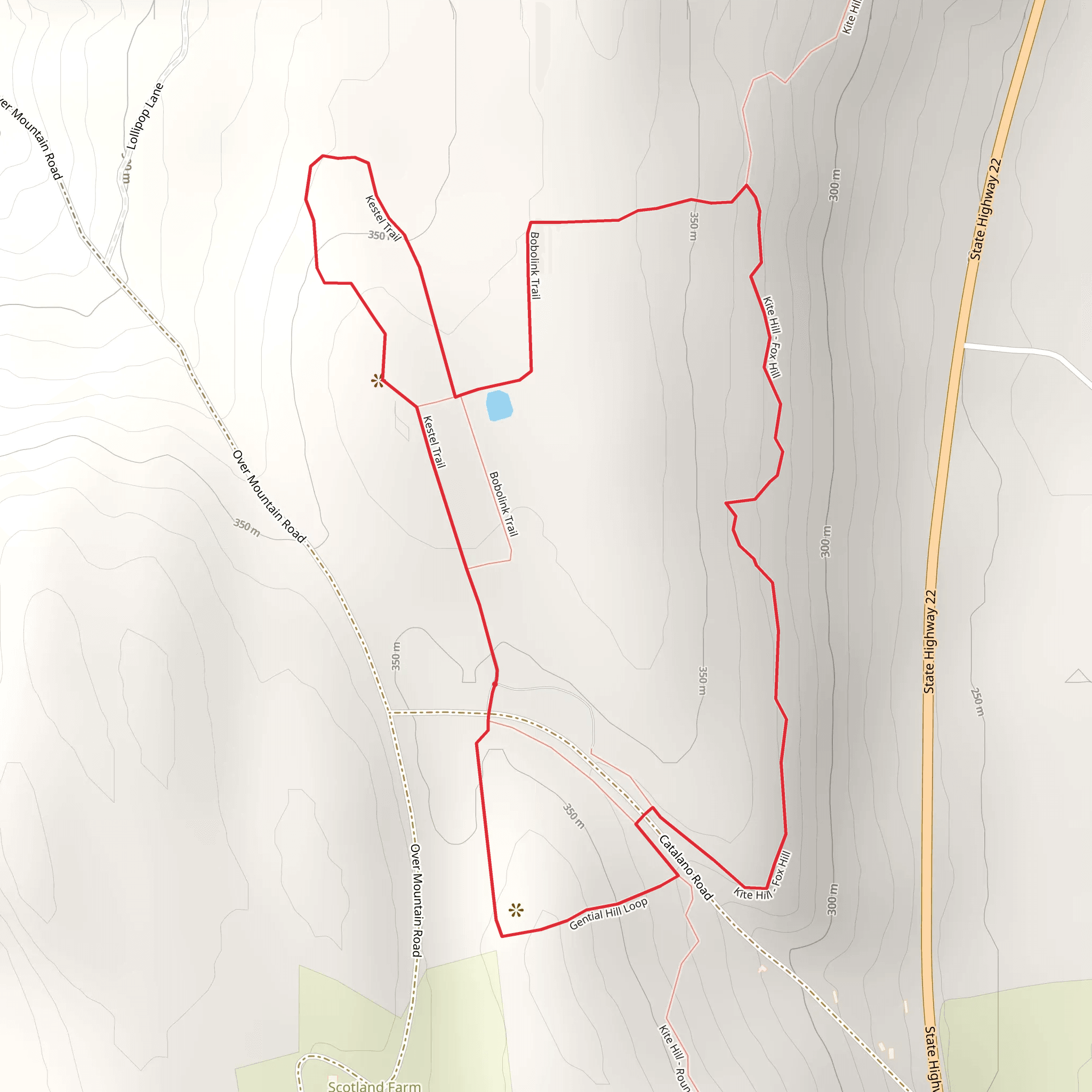 Overmountain Conservation Area Loop mobile static map