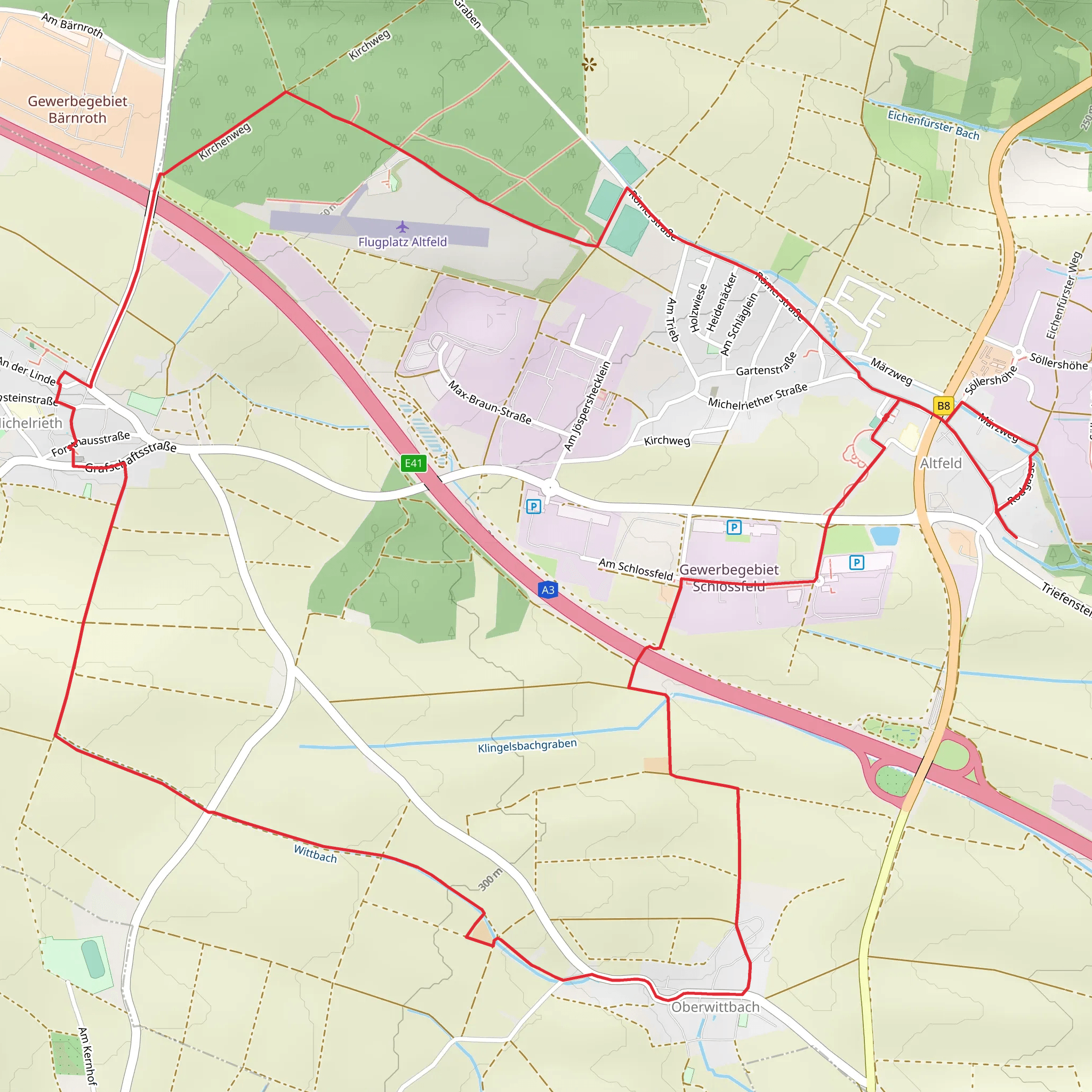 Kirchenweg Marktheidenfeld Loop mobile static map