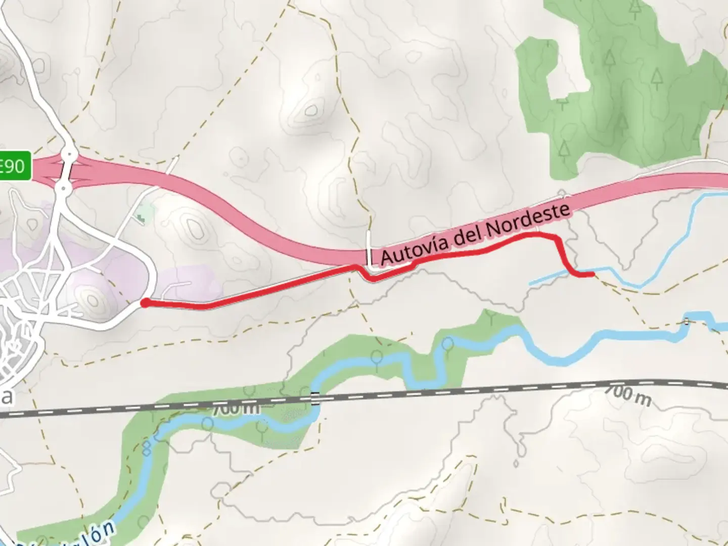 An image depicting the trail Ariza - Carrambid Aqueduct SL Z 66 and its surrounding area.