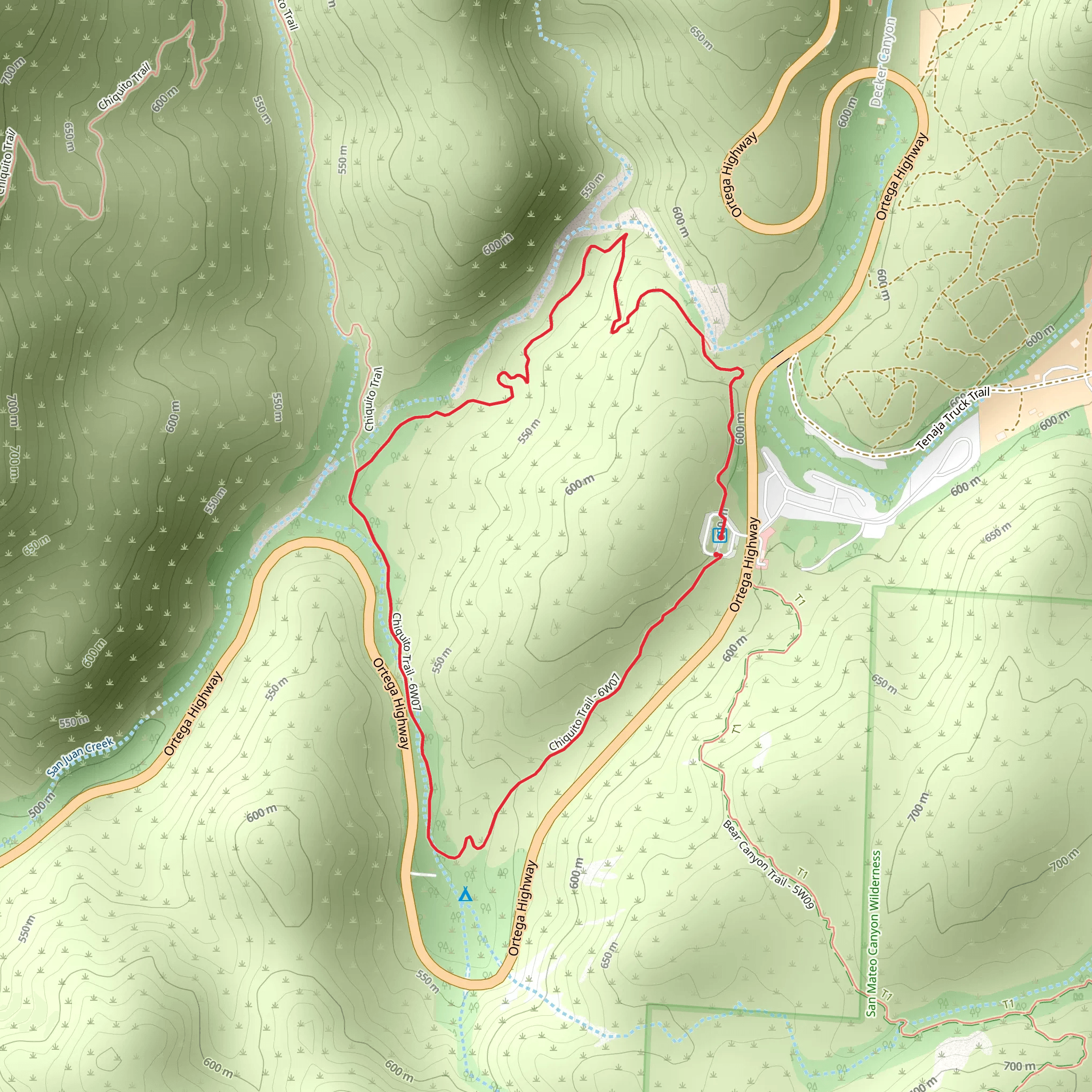 San Juan Loop Trail mobile static map