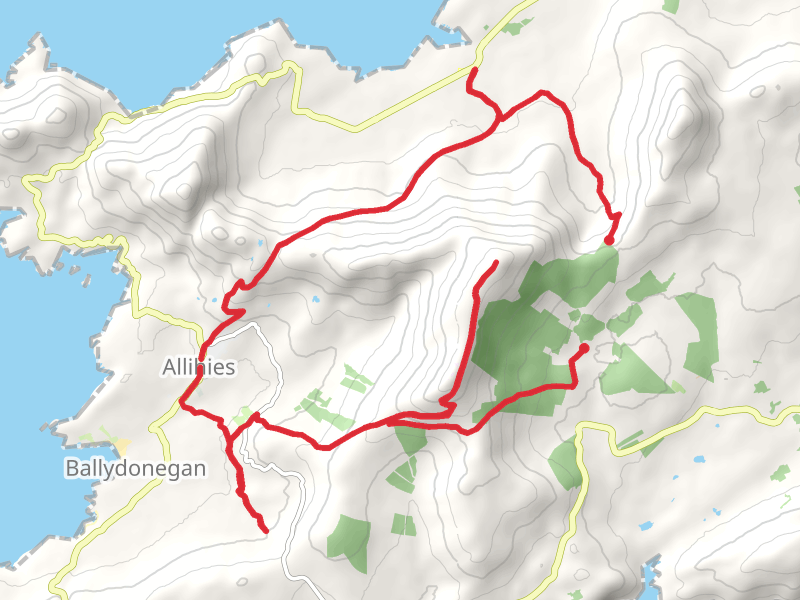 Beara Bridleway mobile static map