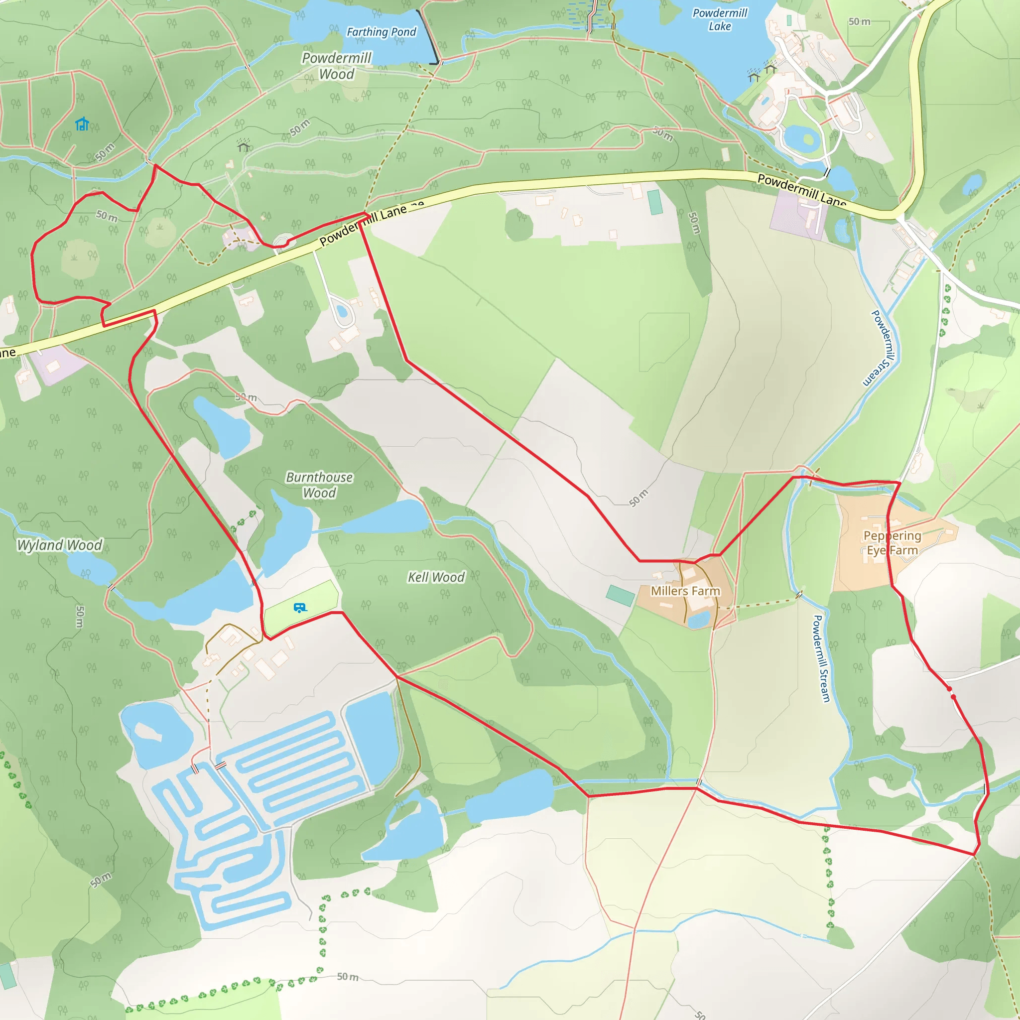 Wylands Farm mobile static map