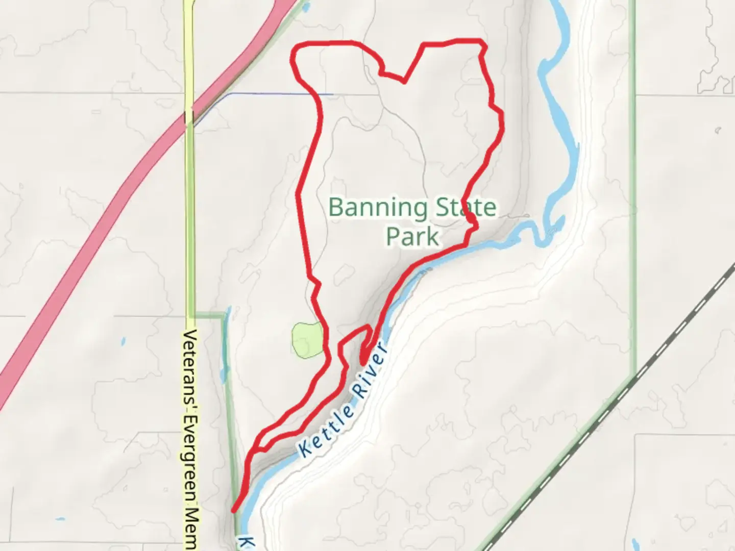 An image depicting the trail High Bluff and Wolf Creek Loop Trail and its surrounding area.