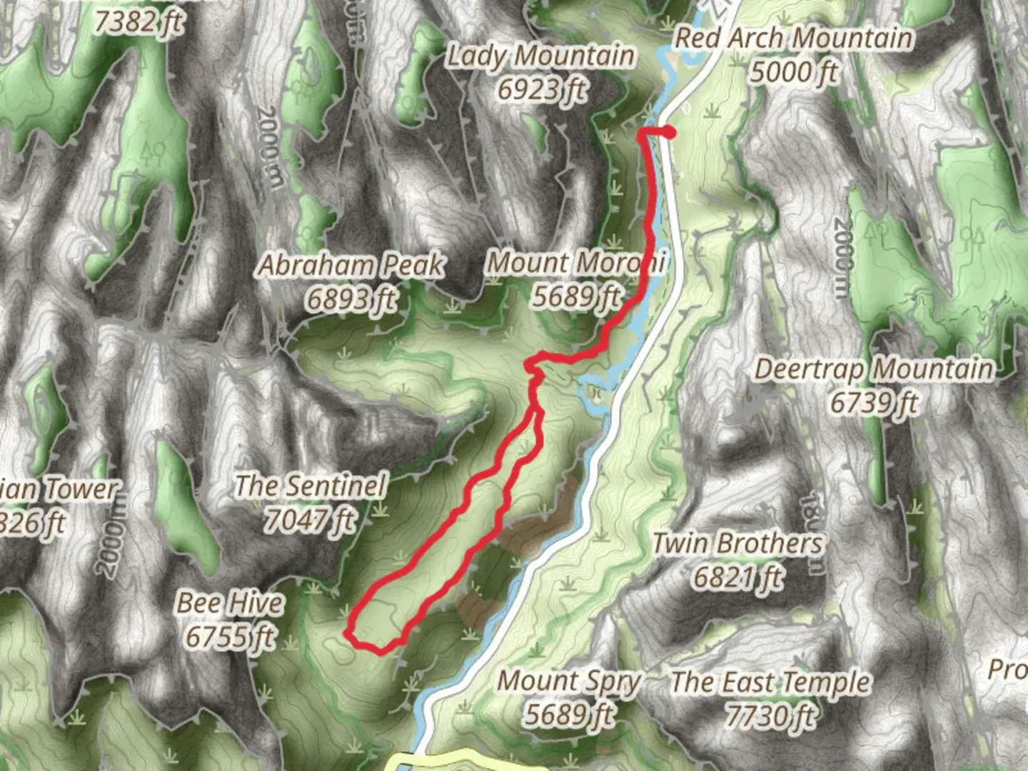 An image depicting the trail Sand Bench Loop Trail and its surrounding area.