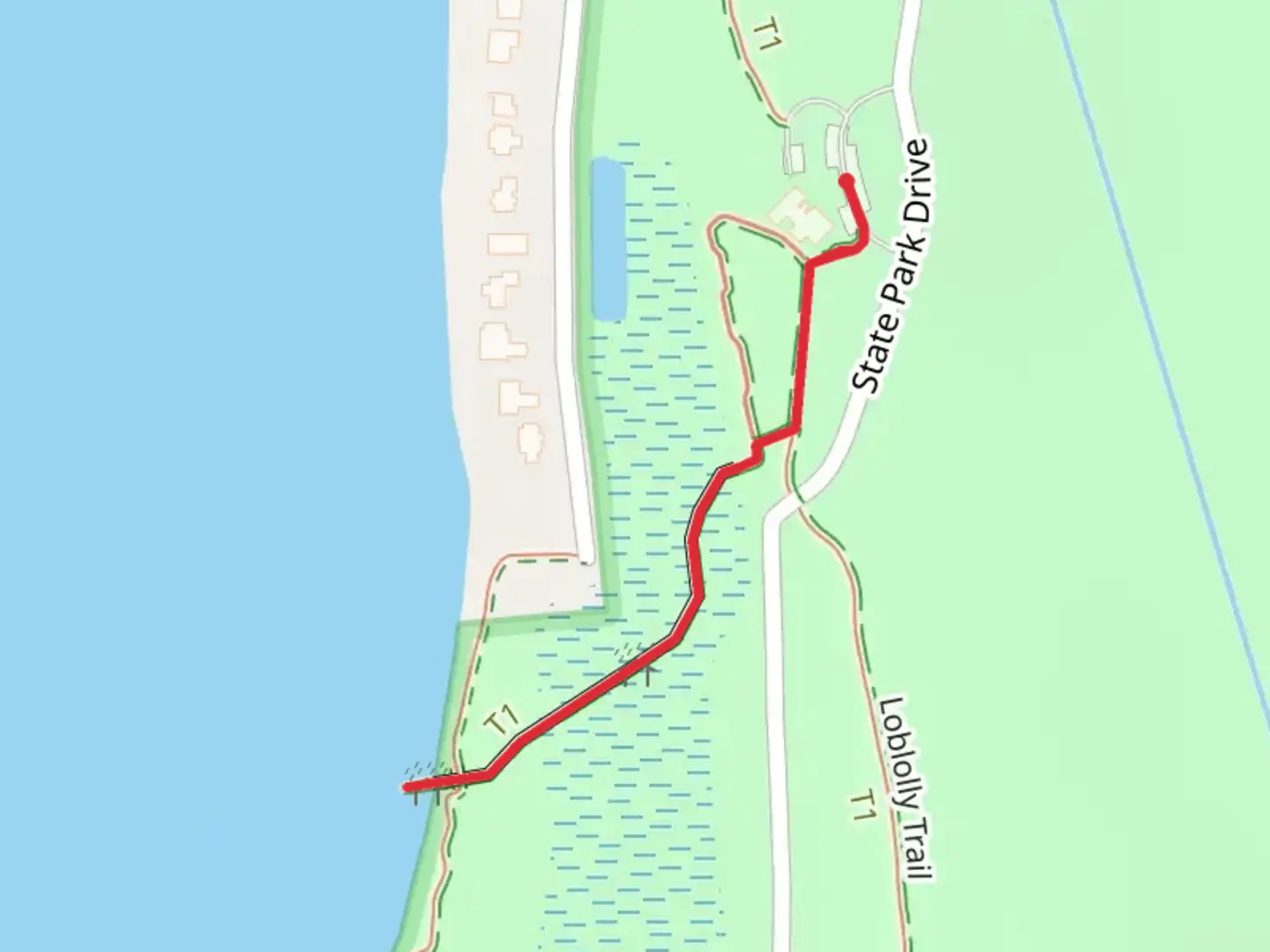 An image depicting the trail Overlook Trail and its surrounding area.