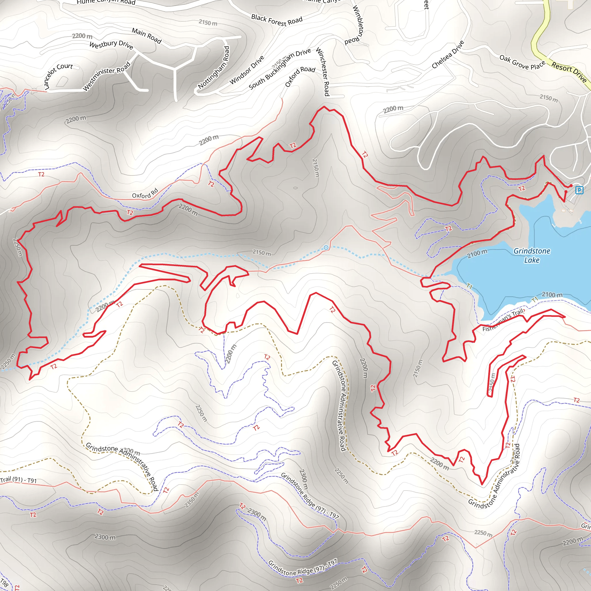 Grindstone Canyon Loop mobile static map