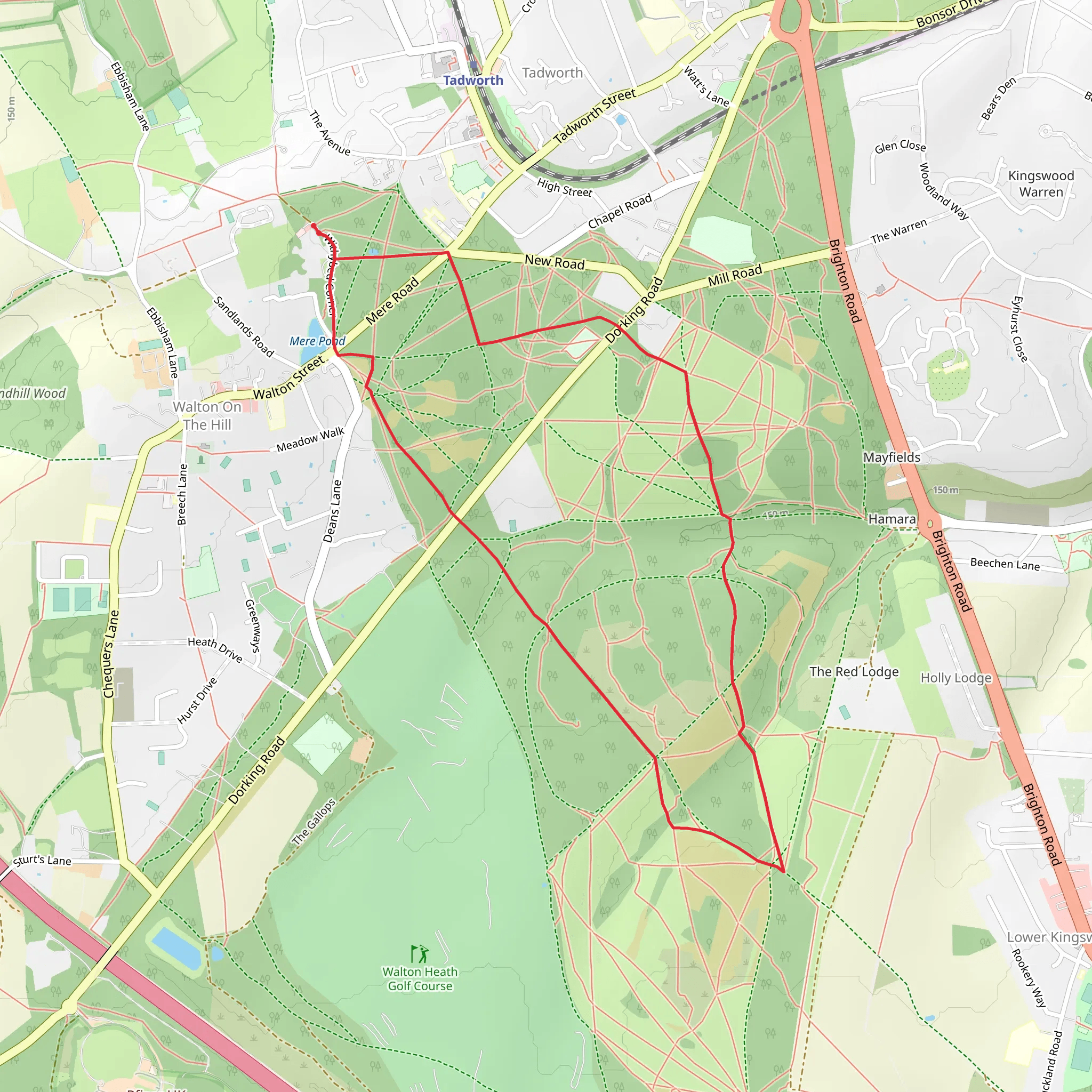 Banstead Heath mobile static map