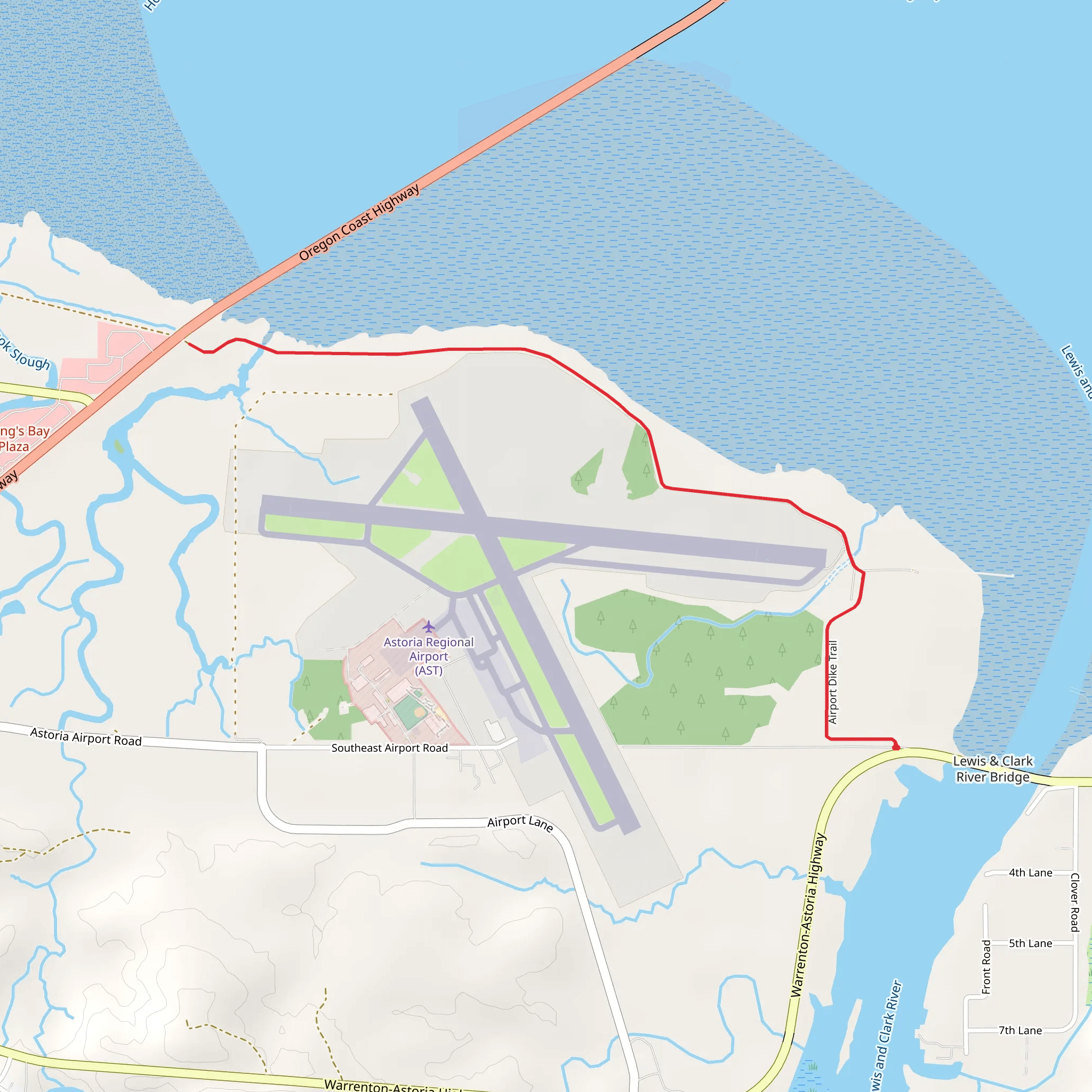 Youngs River - Holbrook Slough Overlook mobile static map