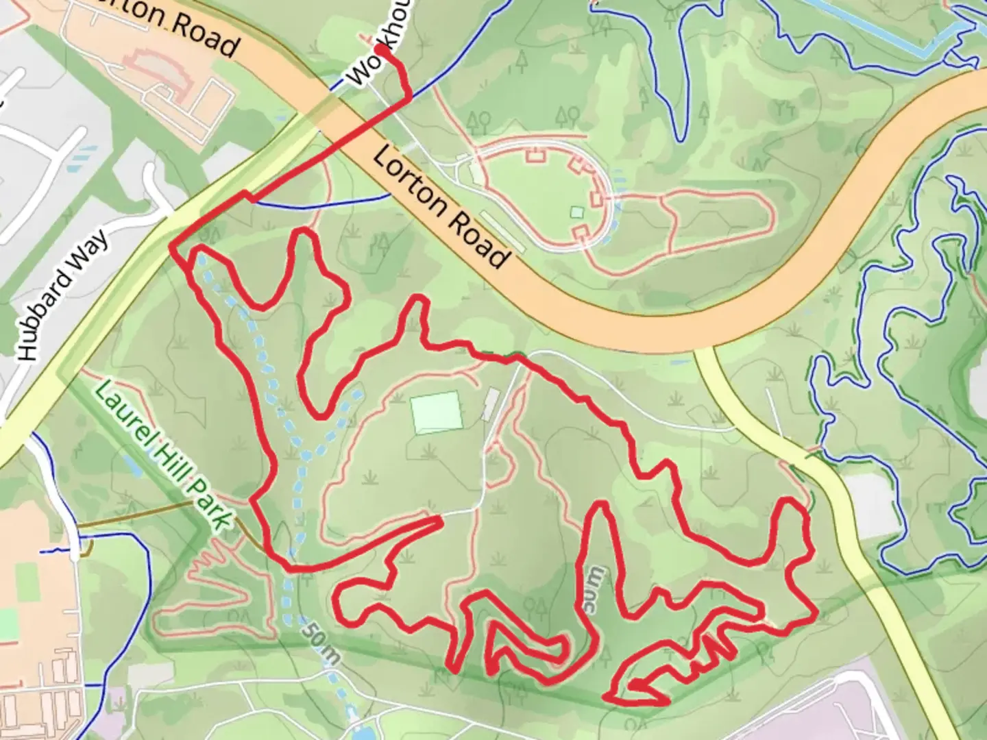 An image depicting the trail Pasture and Workhouse Loop Trail and its surrounding area.