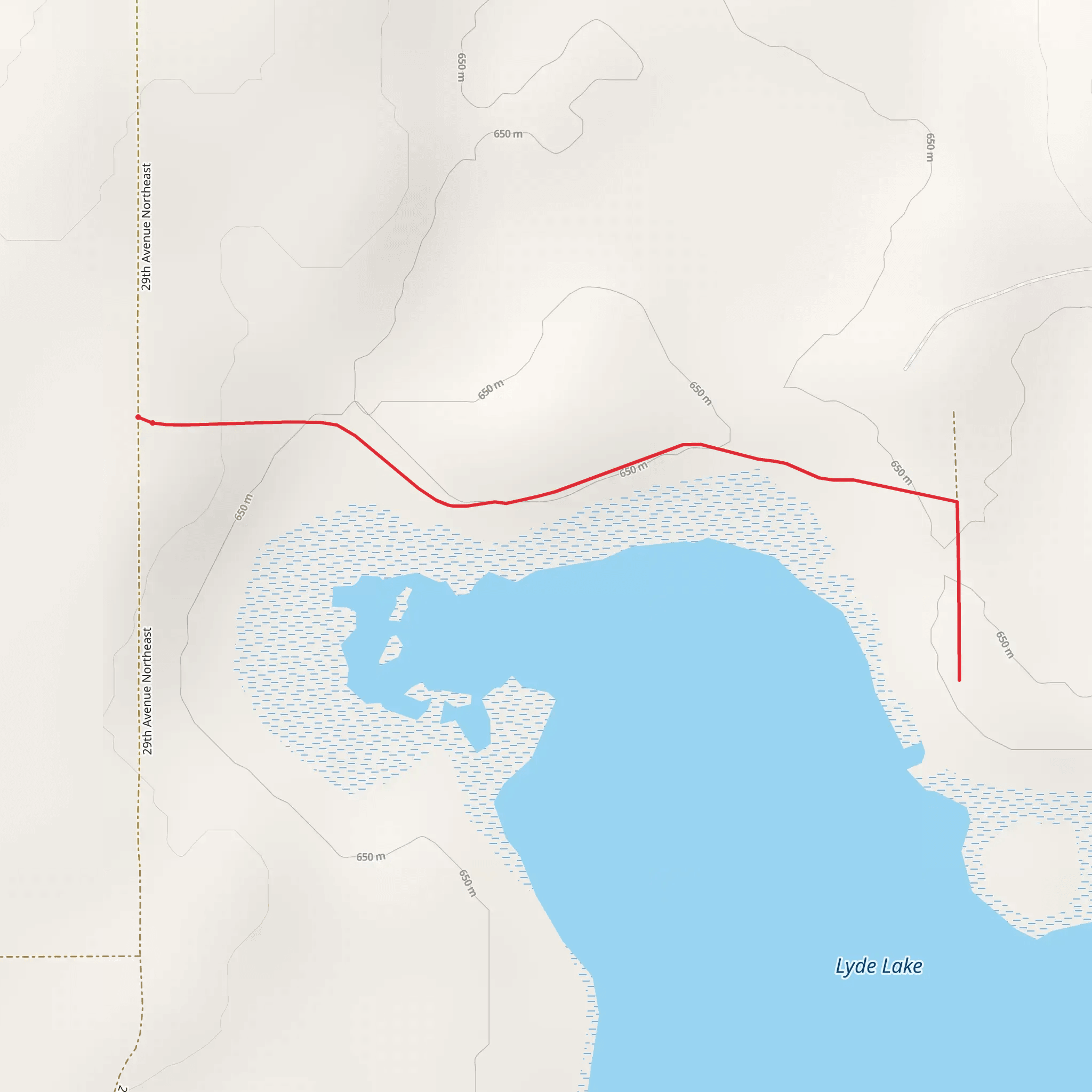 Lyde Lake North Walk mobile static map