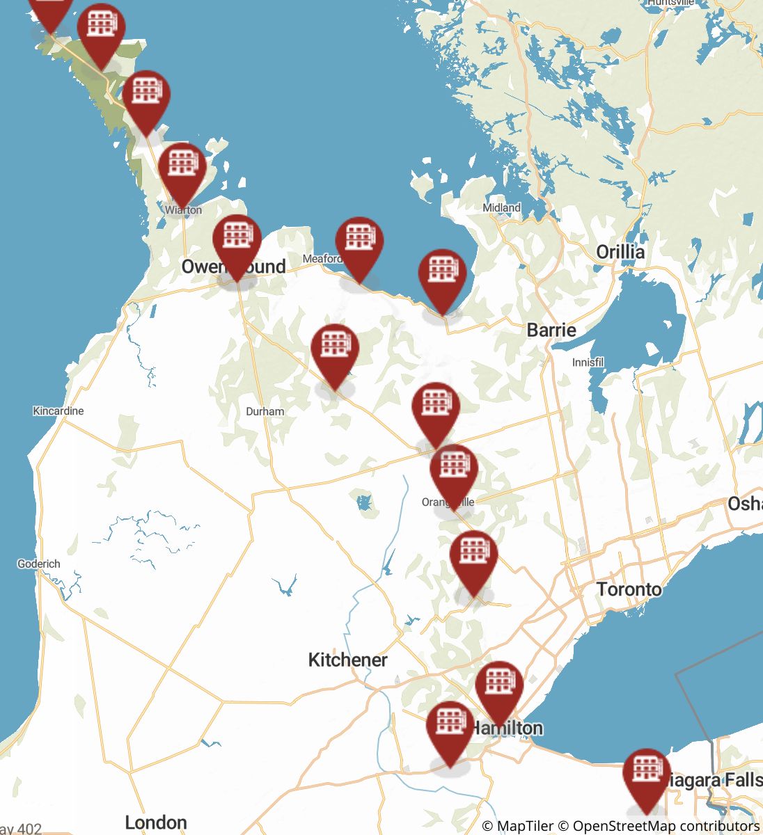 The Bruce Trail map image