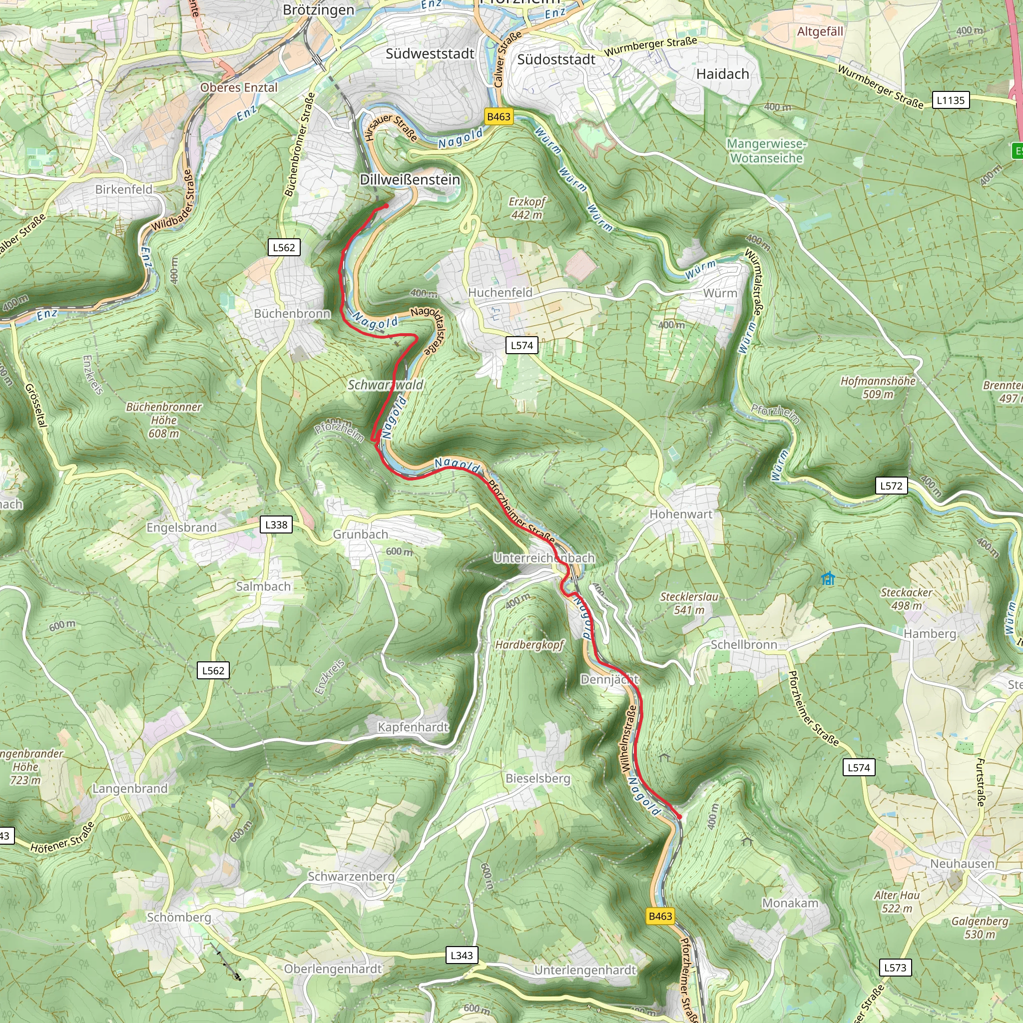 Dennjaecht Sittig and Schlossberg mobile static map