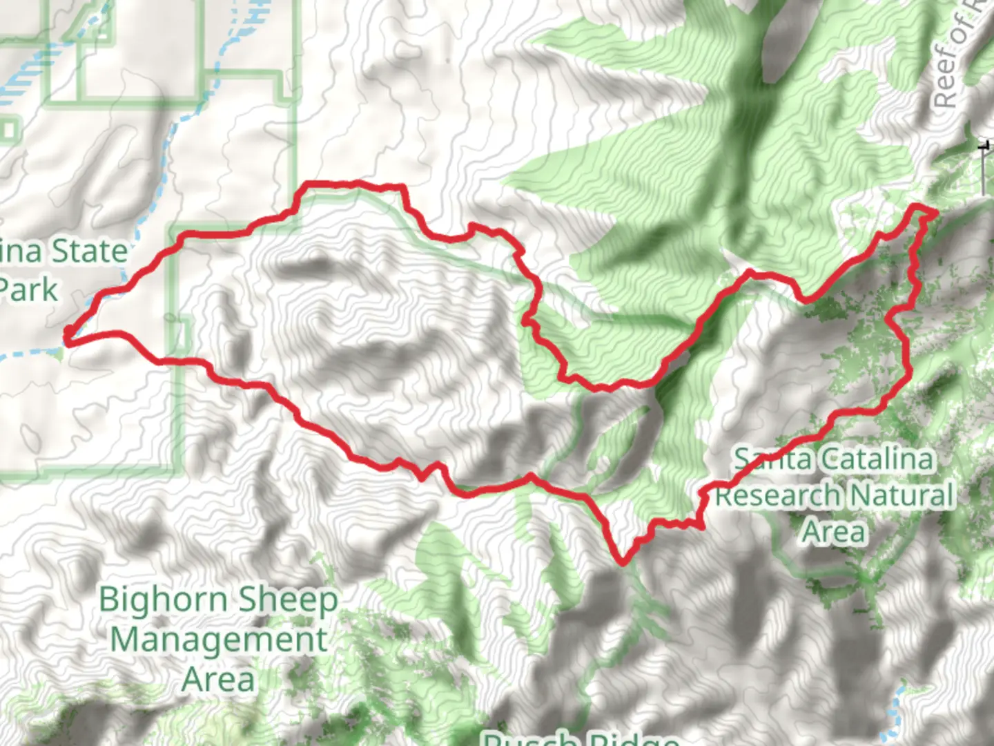 An image depicting the trail Mount Lemmon via Romero Ruin Trail and Arizona Trail Loop and its surrounding area.