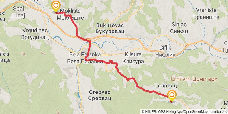 Sultans Trail stage 69 Map