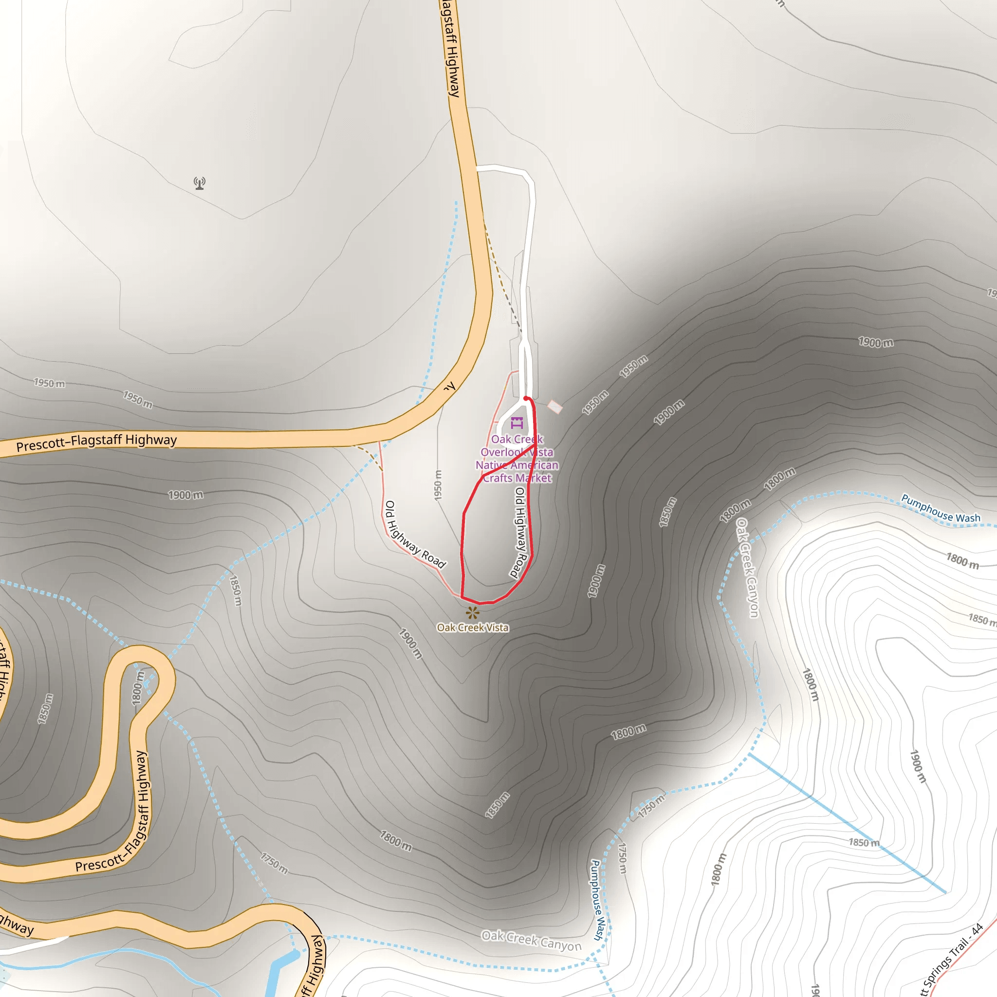 Old Highway Road Loop mobile static map